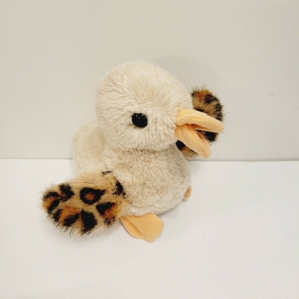 Vtg Mallard Duck Beige Spotted Wings Plush Toy by Intrigue from 1978